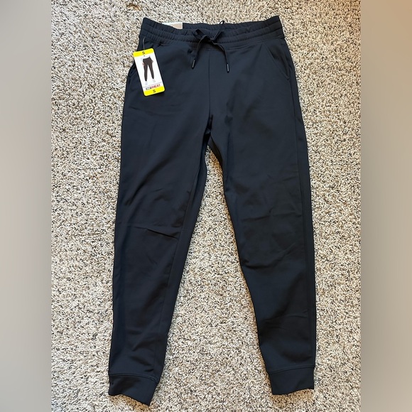 32 Degrees Pants - 32 Degrees Black Joggers with Elastic Waistband and Tapered Fit